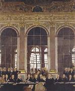 Sir William Orpen, The Signing of Peace in the Hall of Mirrors,Versailles